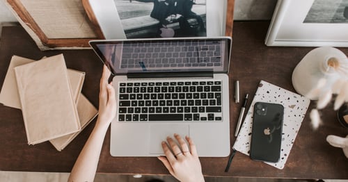 laptop typing