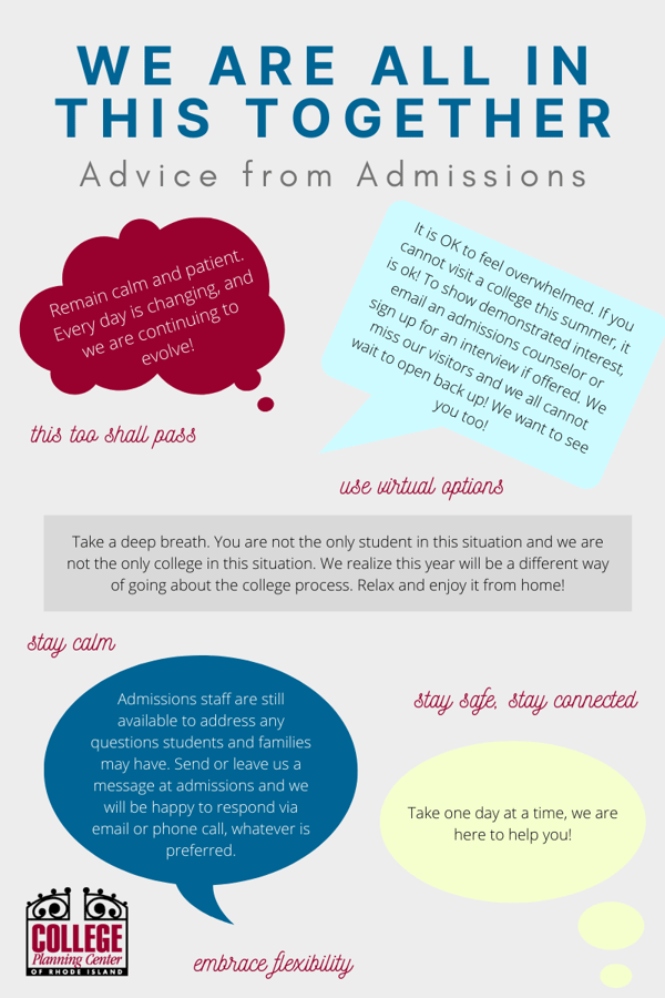 advice from admissions